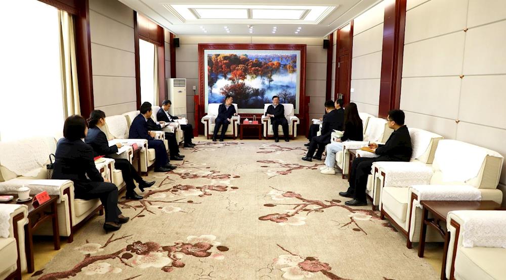 丁翊强会见中国建设银行新疆区分行党委书记、行长徐军世一行