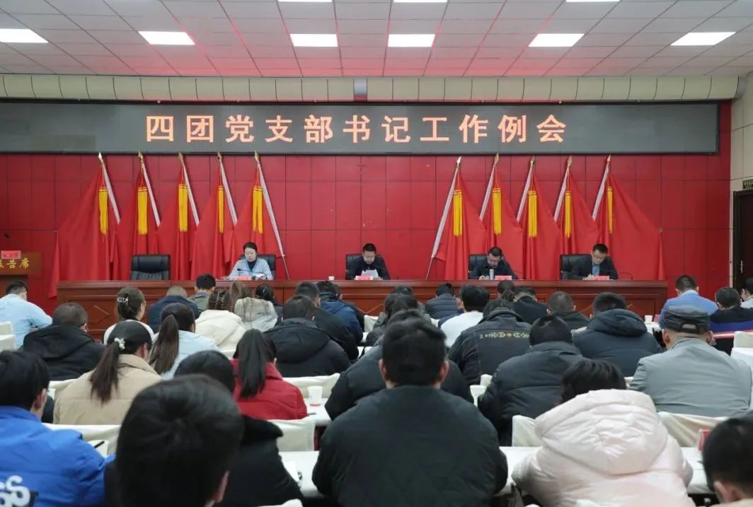 四团党委开展党支部书记工作例会