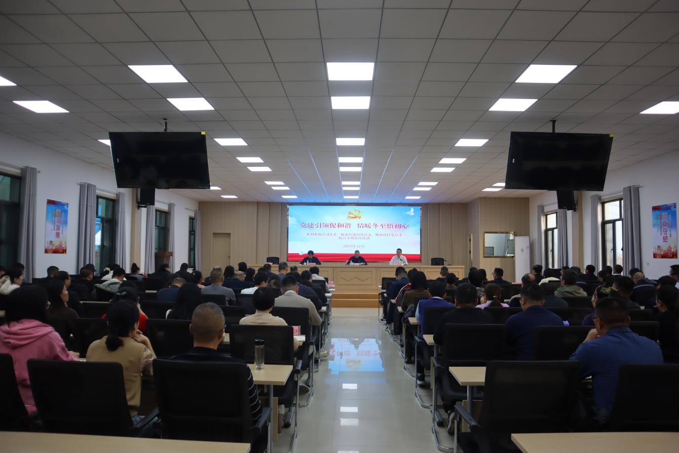水利水电公司党委联合师市住建局、桃园社区开展“党建引领促和谐 情暖冬至悟初心”    主题党日活动